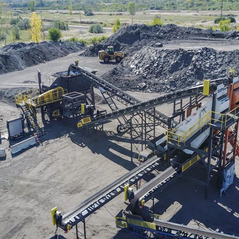 Hochwertige Carbon Stahl Förderband System für Kohle verwendet Bergbau/Sand/Zementindustrie