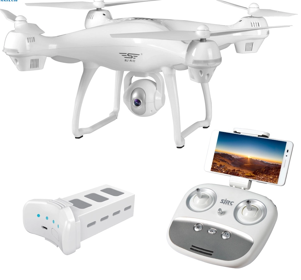 طائرة Drone Quadcopter من دون طيار عالية الجودة من النوع RC Selfie GPS مع دقة 1080p HD FPV كاميرا WiFi احترافية RTF Sjrc S70 قابلة للضبط 5 جم