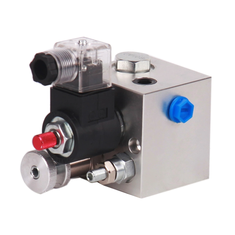 LL298 Bloco de Elevação Padrão Hidráulico de Alumínio com Válvula Solenoide Manifold Hidráulico Unidade Hidráulica Bloco de Manifold