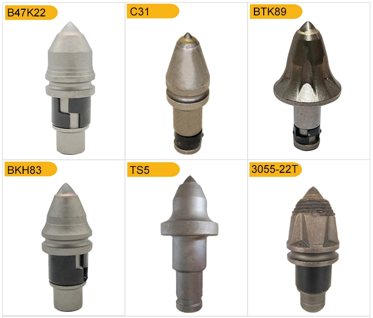 Construction Machine Parts Ruilister Bullet Teeth B47K22h Rock Drill Tool for Rotary Drilling Rig