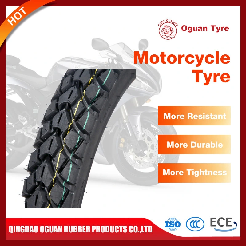 ISO9001 Factory Manufacture Natural Rubber Bajaj Mrf Cst Ceat Pattern Motorcycle Tubeless Tyre