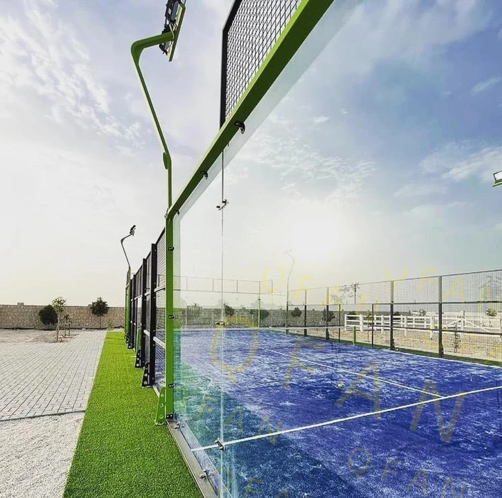 Qfan Factory Atacado Exterior Sports Floor Center Single padel Tennis Tribunal