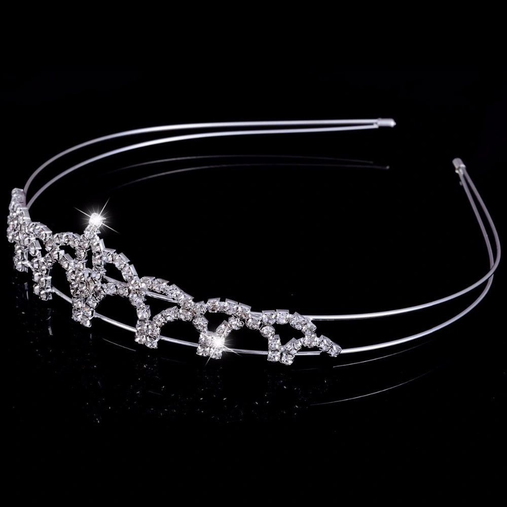 Prinzessin Hochzeit Brautjungfer Tiara Krone Stirnband Mädchen Schmuck Haar Zubehör