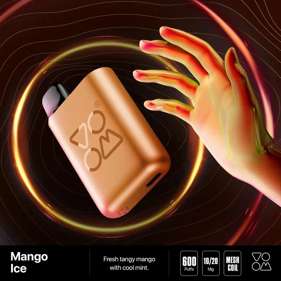 Pod Changável Vape Itsuwa Voom Pod Mod 600 puffs malha Bateria recarregável de caneta de papel de rolo descartável