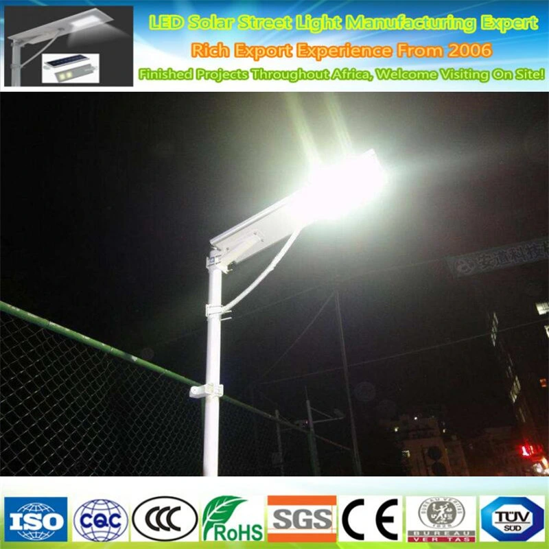 Calendario de la luz de Baloncesto regulable personalizable IP65 30W de potencia 40W 60W 90W 120W 150W Todo en uno de los LED Luz solar calle