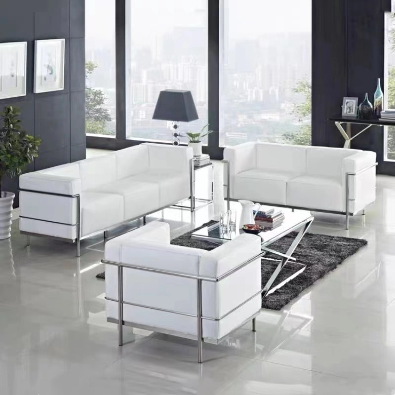 Office PU Cafeteria Material Leather Furniture Modern Sofa (ZB-F614-1)