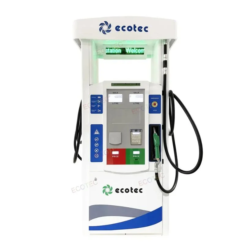 محطة وقود Ecotec معدات بيع الوقود آلة بيع الوقود موزع الوقود wuth 2 الفوهة