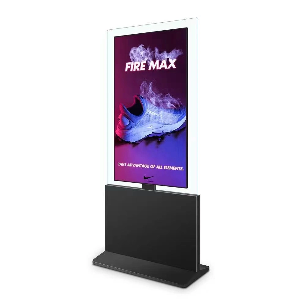 Floor Standing 21mm Thickness Double-Sided Luxury Commercial Ads LCD Digital Display Screen