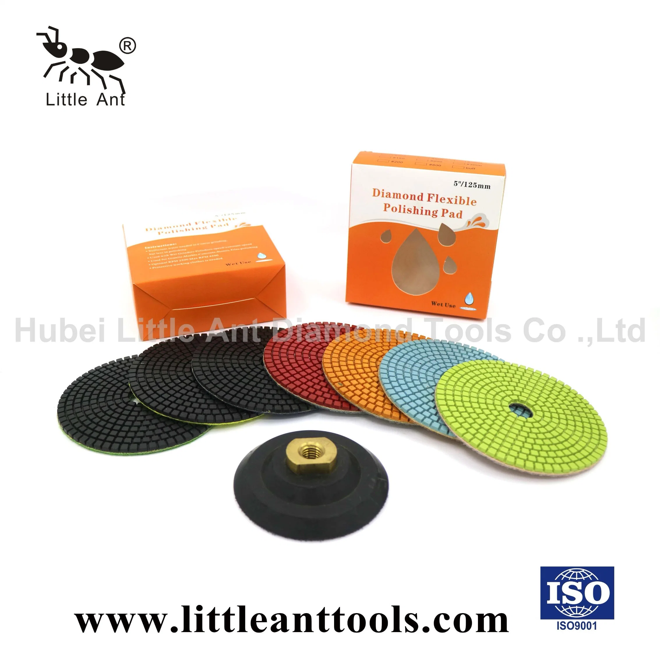 4" 100mm Diamond Flexible Wet Polishing Pads, Diamond Tools for Marble, Granite