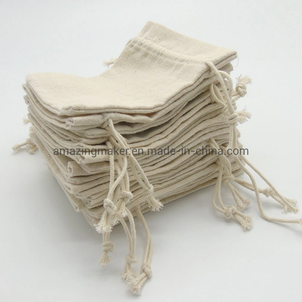 Eco-Friendly 100% Natural Linen Flax Gift and Flower Packing Pouch Bag