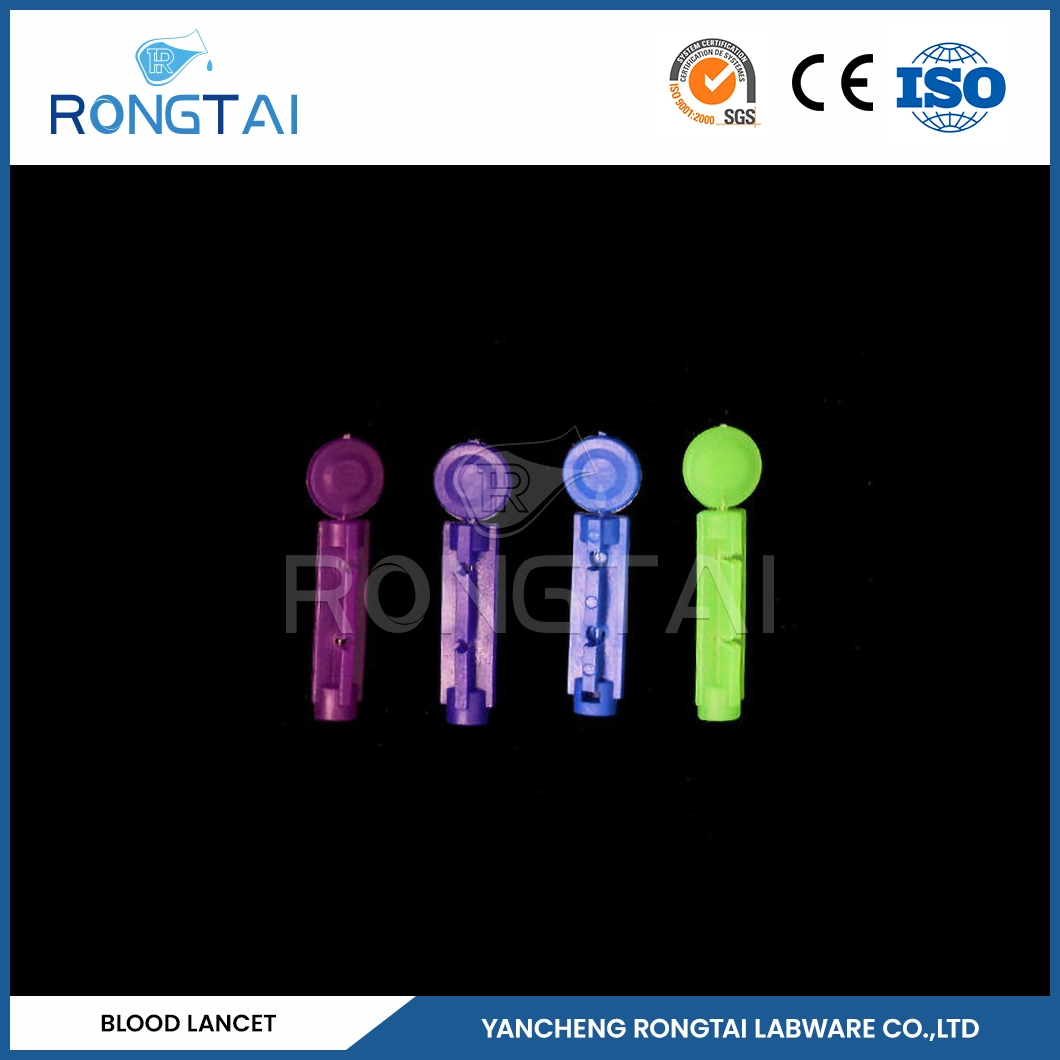 Rongtai Blood Lancets Factory Press Stainless Steel Lancet China Blood Lancets Single Use for Medical Use