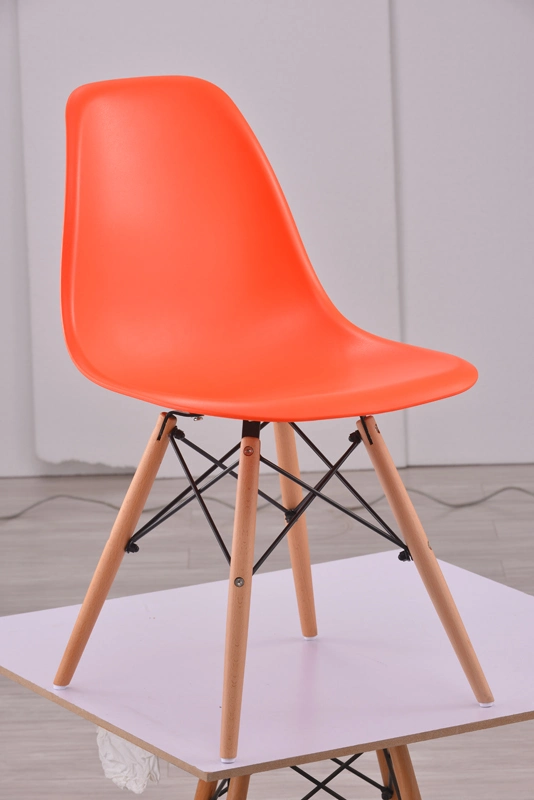 Modern Design Plastic Seat Durable Metal Base Dining Chair