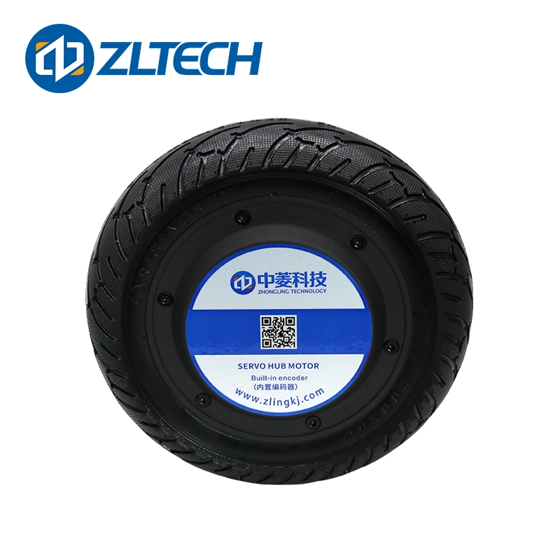 De 8 pulgadas de Zltech 24V 150W 5.5N. M 120kg de carga de las ruedas eléctrico DC sin escobillas del codificador integrado Hub Servomotor Robot para la entrega AMR