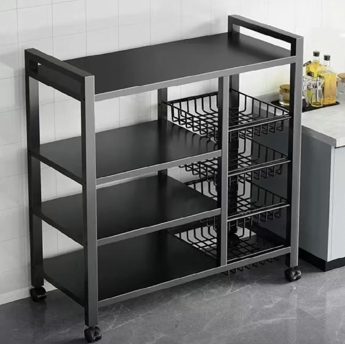 Customized High Quality Furniture Display Rack Kitchen Storage Rack Store Fixture