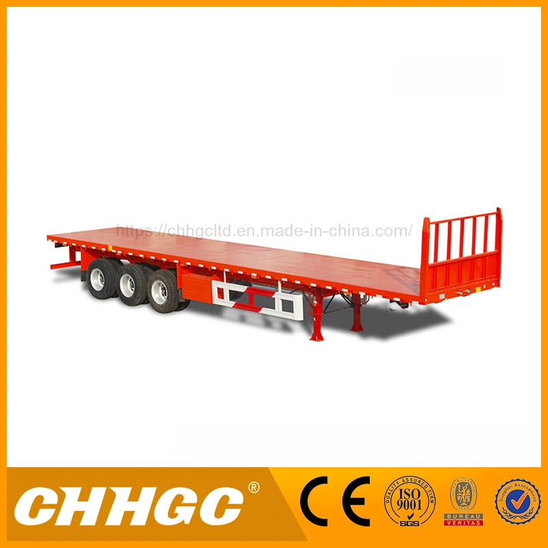 3 Achse Flachbett Container Semi Trailer Semi Truck