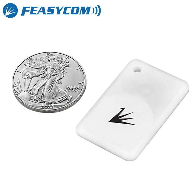 Étiquette d'identification de la mini balise IBeacon Bluetooth 5.1 portable basse énergie Feeasycom Carte balise BLE de suivi avec 2 ans d'autonomie