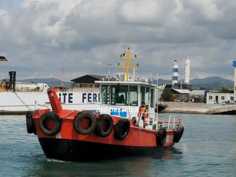 30t Capacity Diesel Engine Work Boat for Assisting Dredgers for Anchoring