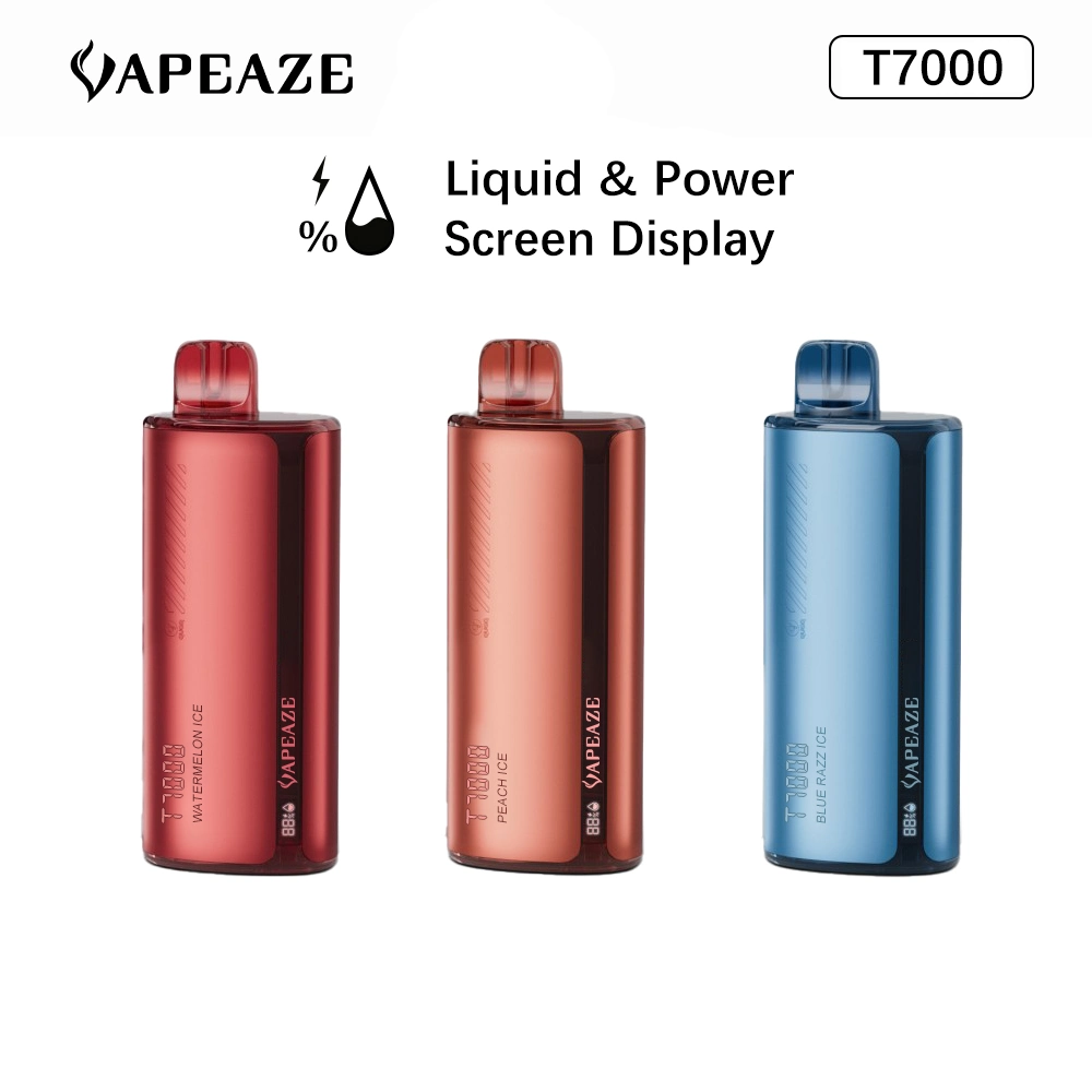 Original Randm Tornado Factory T7000 2%&amp;5% NIC cigarettes jetables E Appareil à dosettes batterie puissante Grande cartouche 10000 puits de 18 ml préremplie VAPE