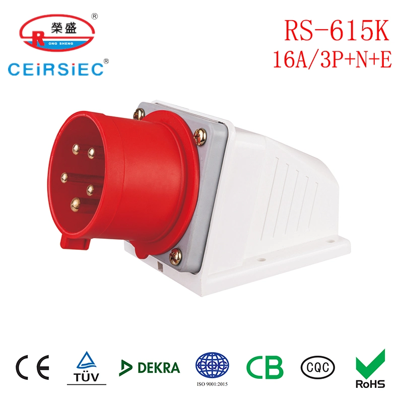 TUV European Standard 16 AMP Industrial Socket for Wall Type Surface Industrial Socket CE Certificate