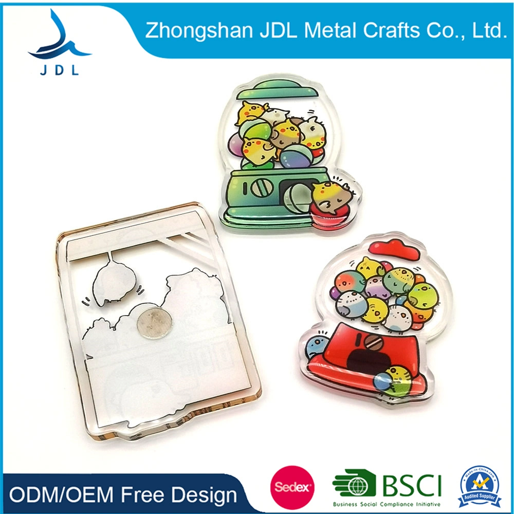 China Hersteller Cute Logo 3D Kunststoff Acryl Kühlschrank Magnet für Spielzeug Für Kinder