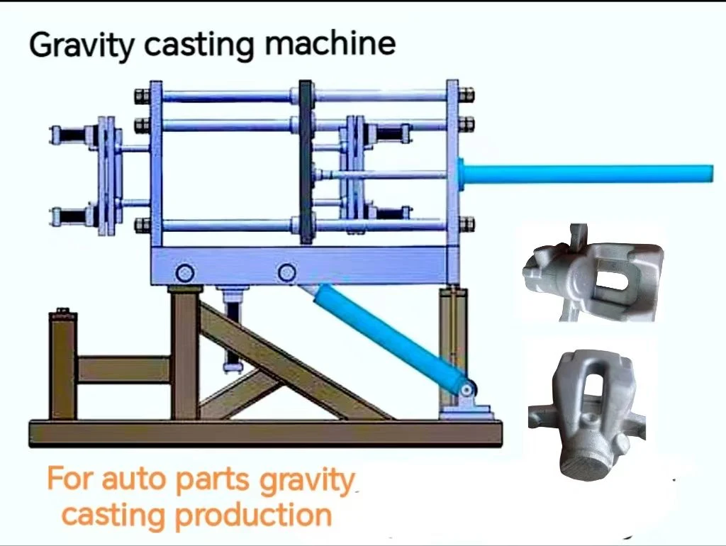Kundenspezifische Vollautomatische Metallguss-Maschine Schwerkraft Druckguss-Maschine