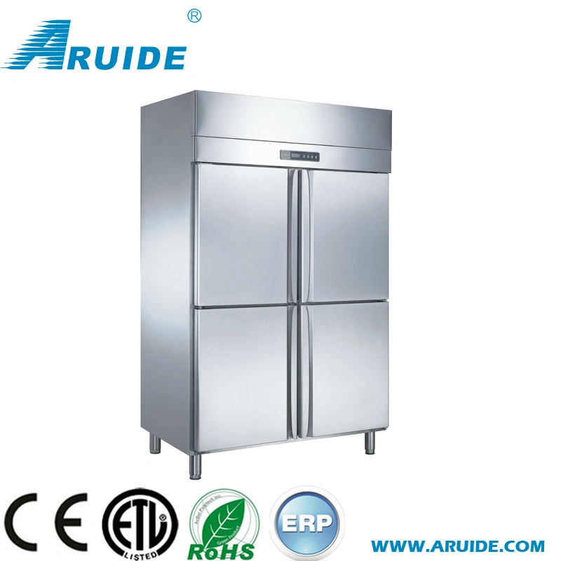 Upright Refrigerator Commercial 4 Door Industrial Deep Freezer