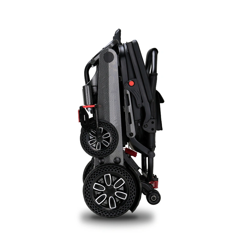 Topmedi One-Key Folding Electric Wheelchair with Brushless Motor