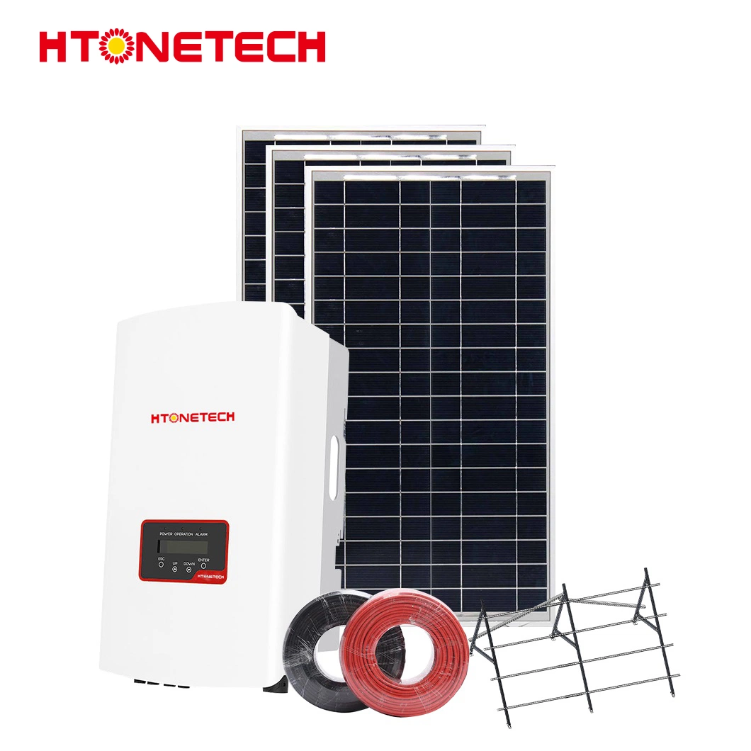 Htonetech sistema de inversores de energia solar Agricultura transparente painéis solares China Fábrica 500 W 800 W 1000 W 1500 W 2000 W 240 V em Grid Solar Sistema de energia