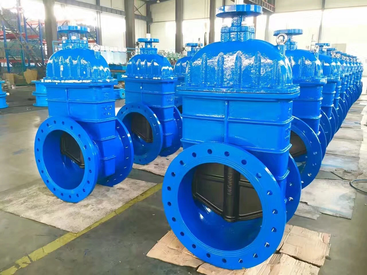 Water Seal Gate Valve Non Rising Stem Soft Seated Flanged Type Ductile Hand Wheel Iron 8-Inch-Gate-Valve-with-Price Class125/150