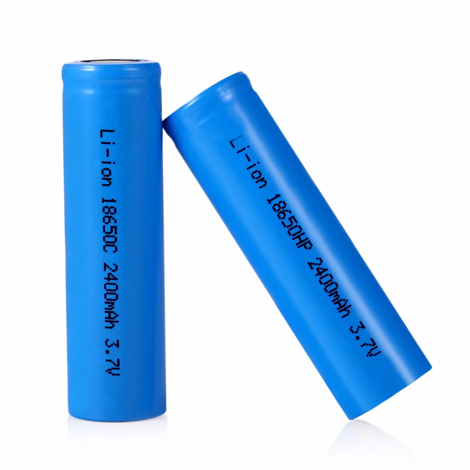 Flat Top 3.7V 2400mAh Li-ion recargable 18650 Batería de litio para portátiles.