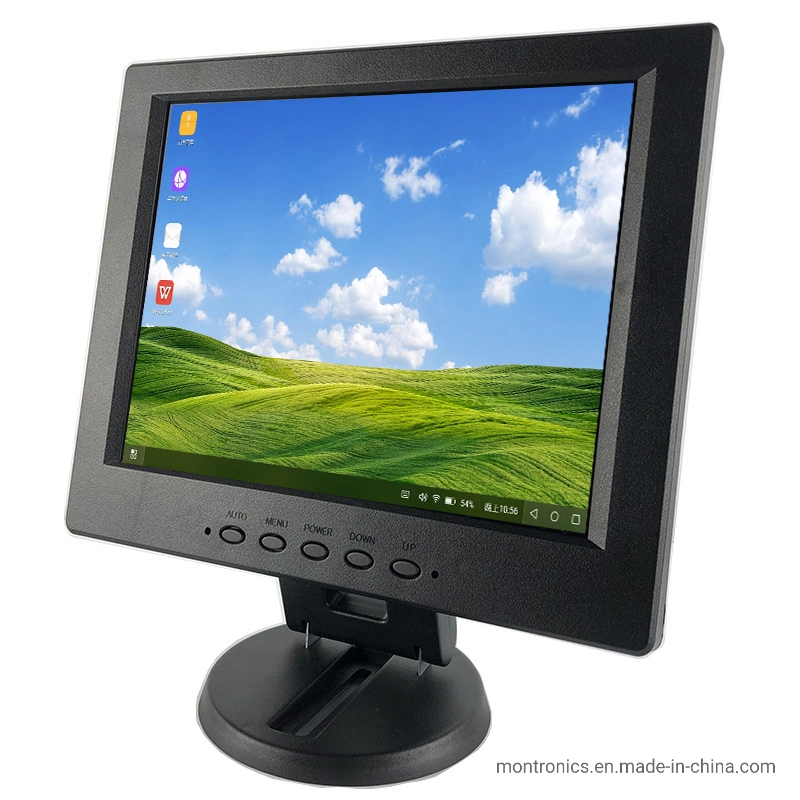 10,4-Zoll-Monitor für Überwachungskameras mit TFT-LCD-Farbdisplay Monitor mit VGA AV HDMI Eingang