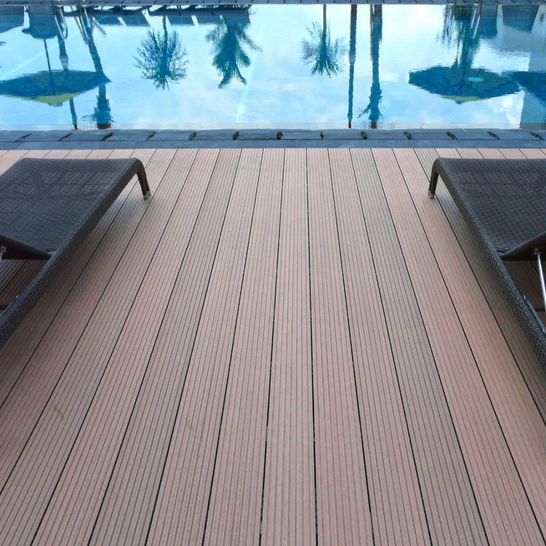 WPC-Bodenkappe Außenverbunddeckendeckel Endkappen Boden Terrasse Mit Balkon