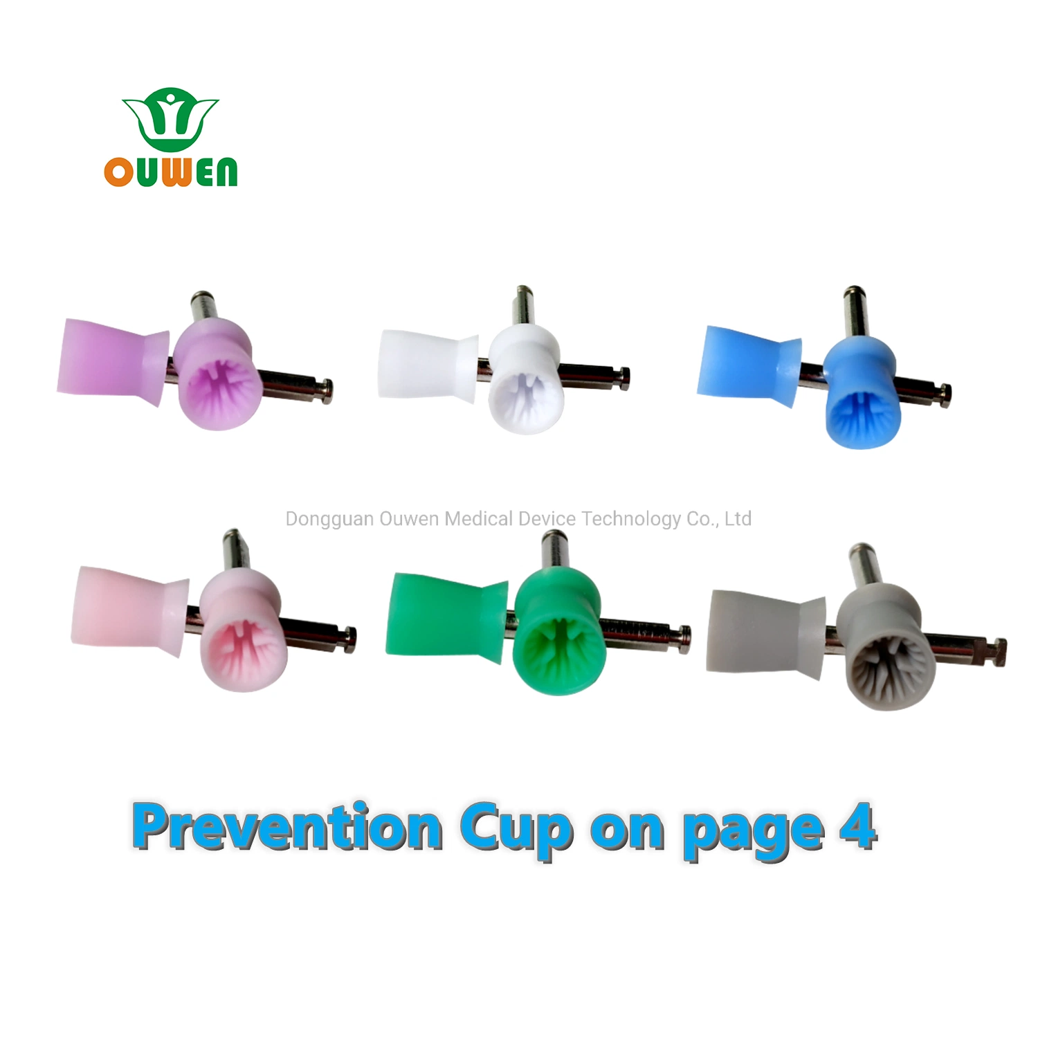 ISO CE FDA Certificates Medical Silicone Dental Polishing Brush Prophy Cup Polishing Cup Brush