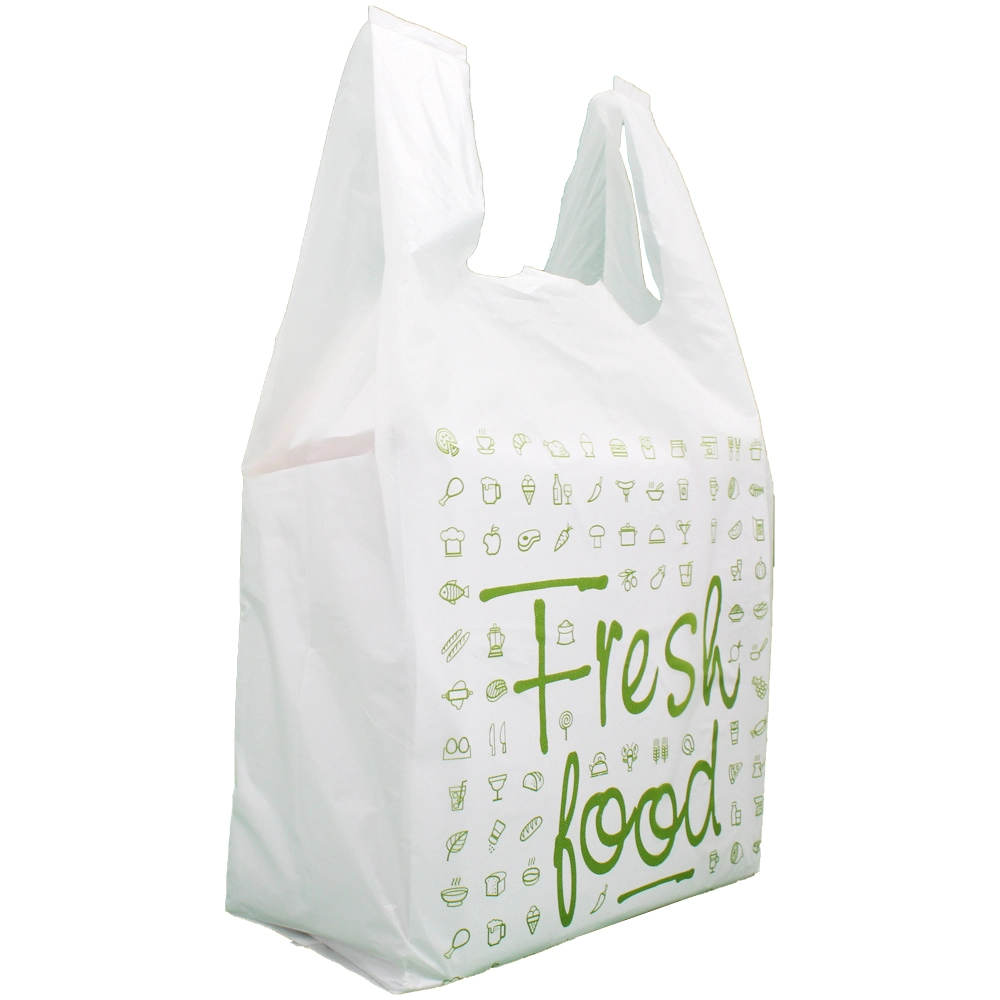 Brc Qualified Disposable Plastic HDPE/LDPE T-Shirt Shopping Polythene Bag/Supermarket Grocery Retail Sack