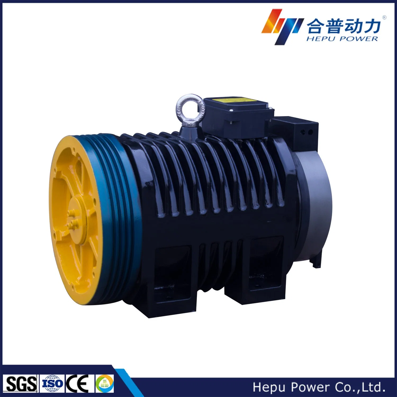 Elevator Motor with Disc Brake Passenger Elevator Components Elevator Parts Speed 0.5-2m/S