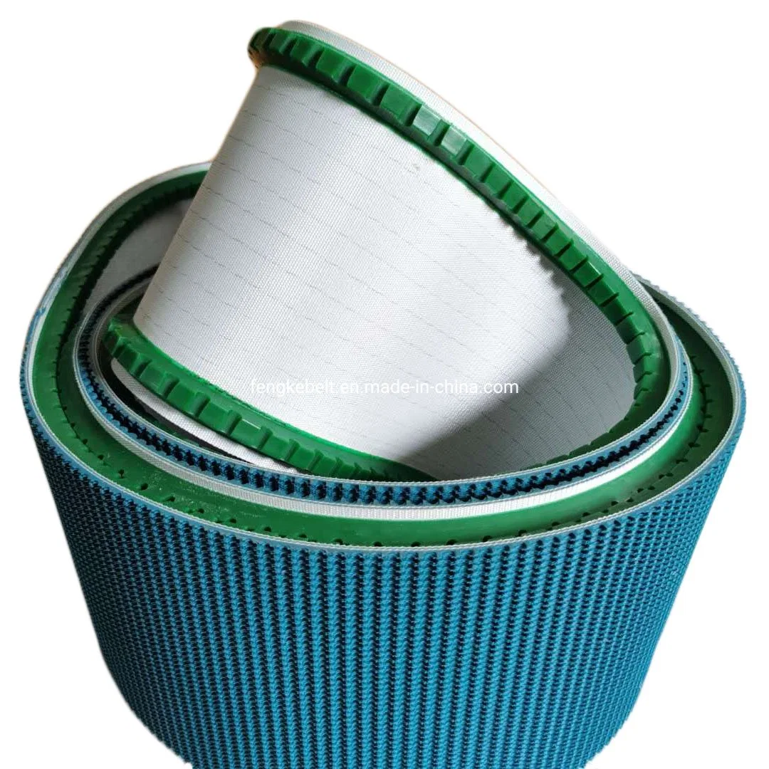 PU Guide Grass Pattern PVC Conveyor Belt