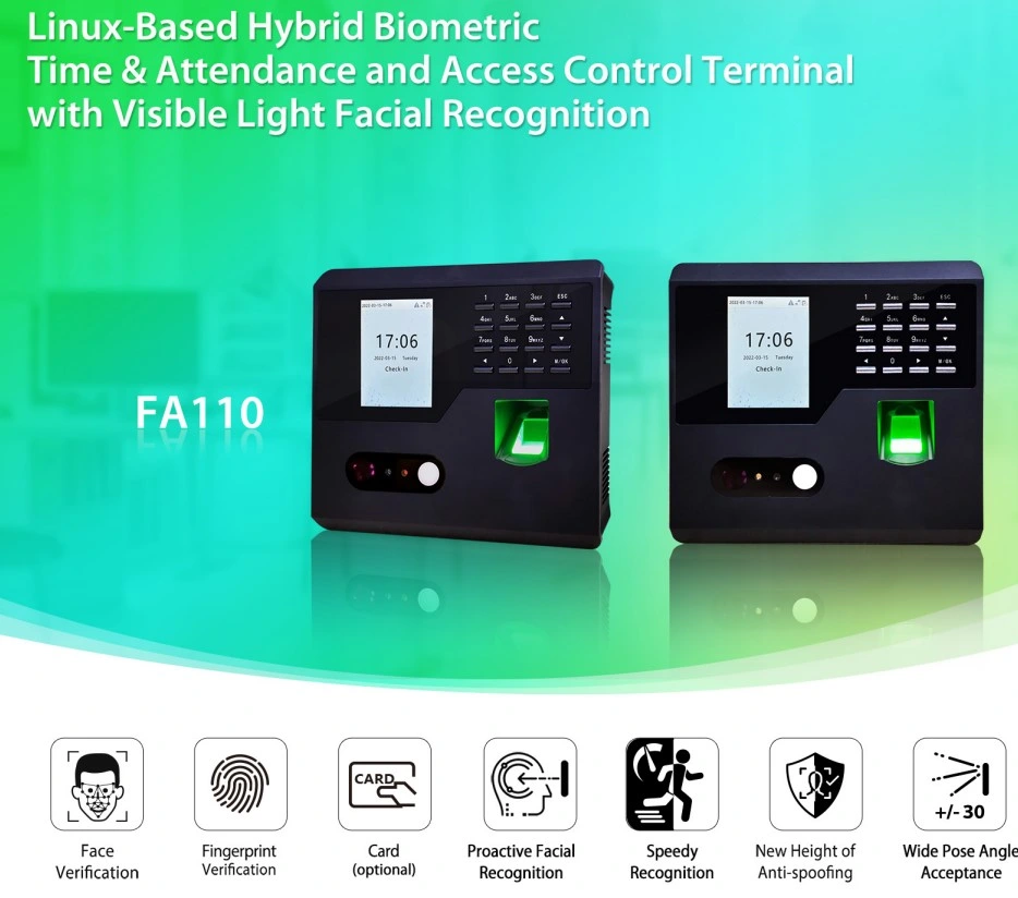 Web Cloud Software Biometric Device Face Time Attendance and Access Conrol