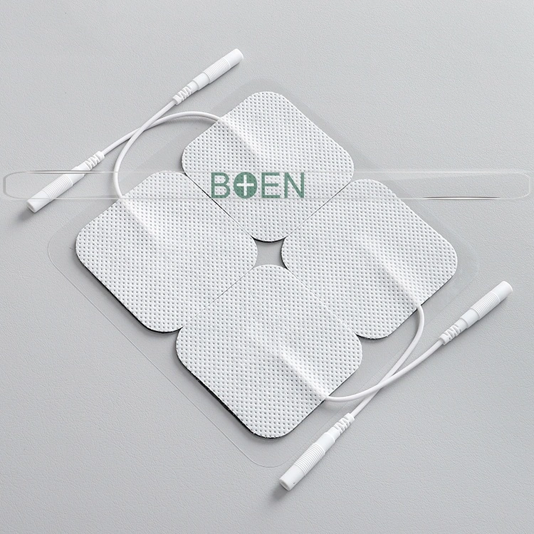 50*50mm Tens Electrode Pad with 2.0mm Pin Connector Pigtail