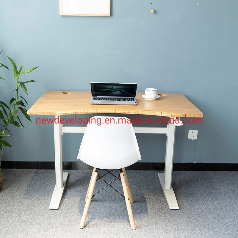 Nice Affordable Solid Bamboo White Metal Homework Table, Organized Desk Table