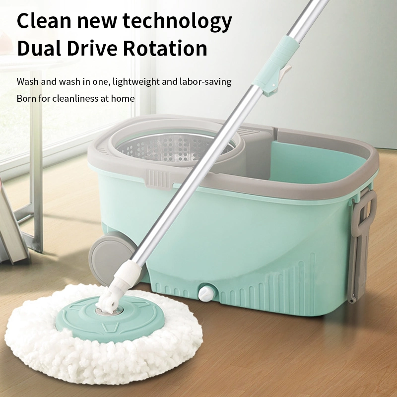 Wet and Dry Dual-Purpose Suspension Driven Rotating Pulley Mop Bucket Set