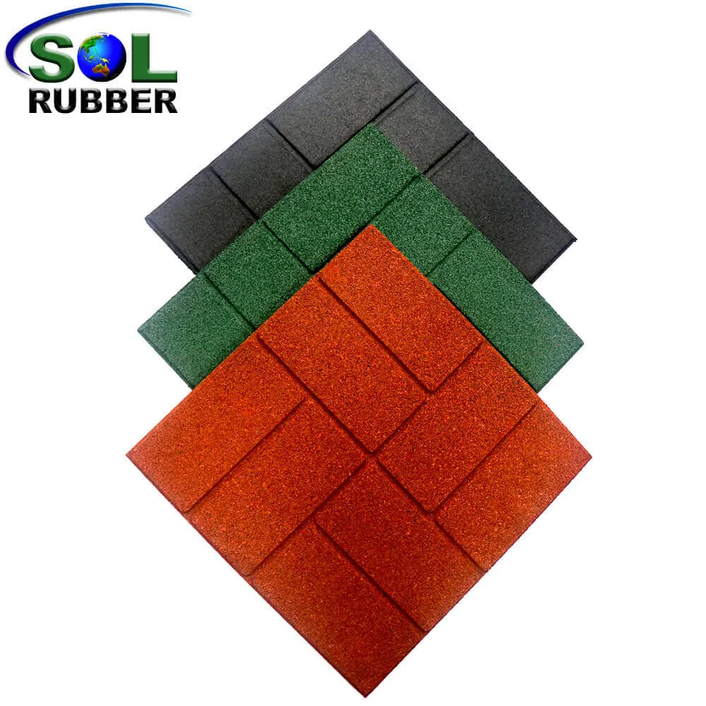 Sol Rubber China Wholesale Playground Outdoor Rubber Flooring Mat