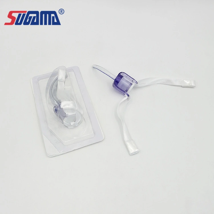 Medical Disposable PVC Uncuffed Holder Tracheotomy Tube in Hospital