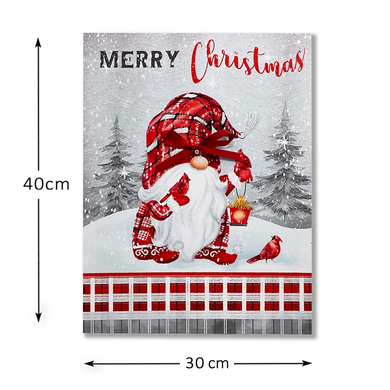 Holiday Dé Cor Lighting Gallery Enveloped Canvas Christmas Wall Art Impression