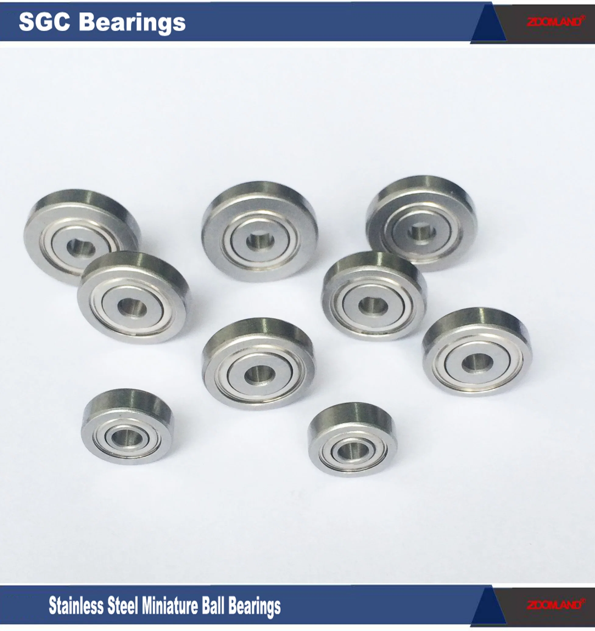 Miniature Deep Groove Ball Bearings for Wooden Tools and Machines Accessories 0.25" Width