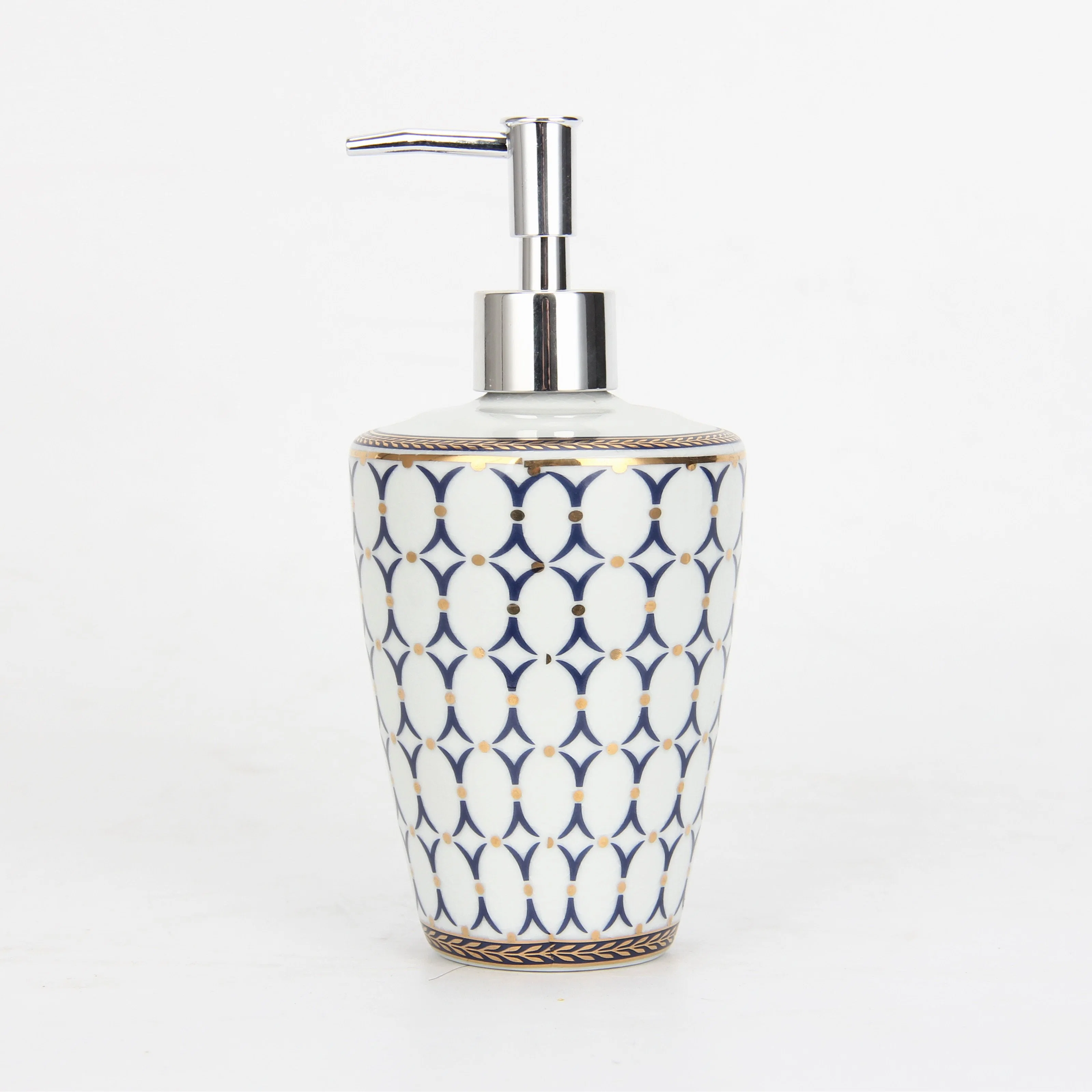 Br018 Porte-brosse à dents en porcelaine de luxe, bouteille de lotion, porte-savon - Ensemble de 5 pièces d'accessoires de salle de bains modernes en céramique pour hôtel.