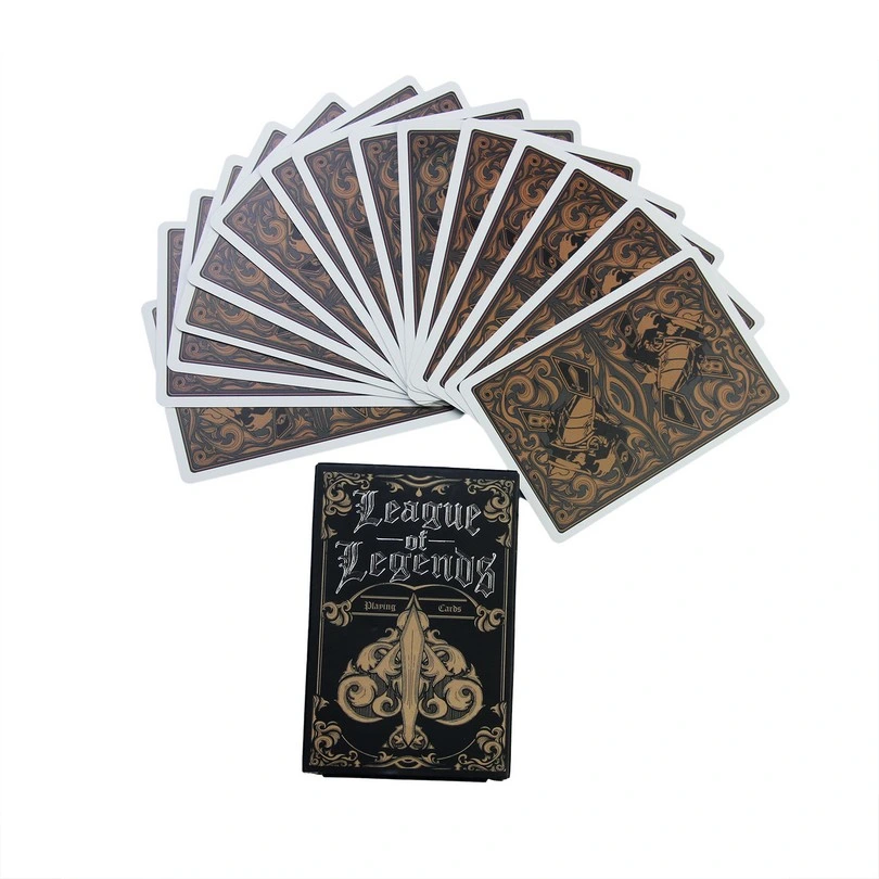 Custom Logo Printing Picture Game PVC Materials Playing Paper Poker Cards Plastic Cards