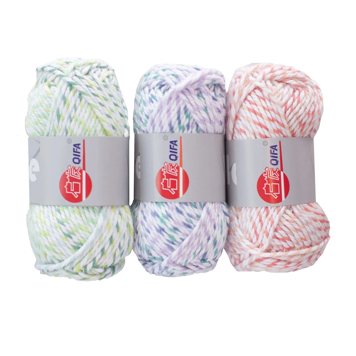 Fio de lã de nylon com toque de toque personalizado e fibra de mão em lã acrílica E fios de poliéster para nitting perfeitos para Mini Knitting e Crochet Projeto