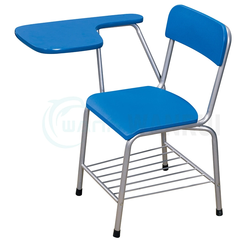 Mobiliario plegable de madera contrachapada de tableta de escritura Escuela de Asiento silla