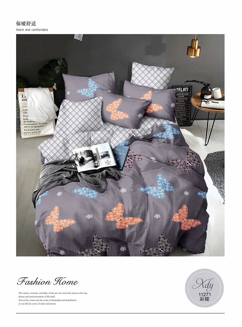 Yiwu Market Hot Sell Wholesale/Supplier Organic Microfiber Bedding Set Bedsheet in Xdy Designs