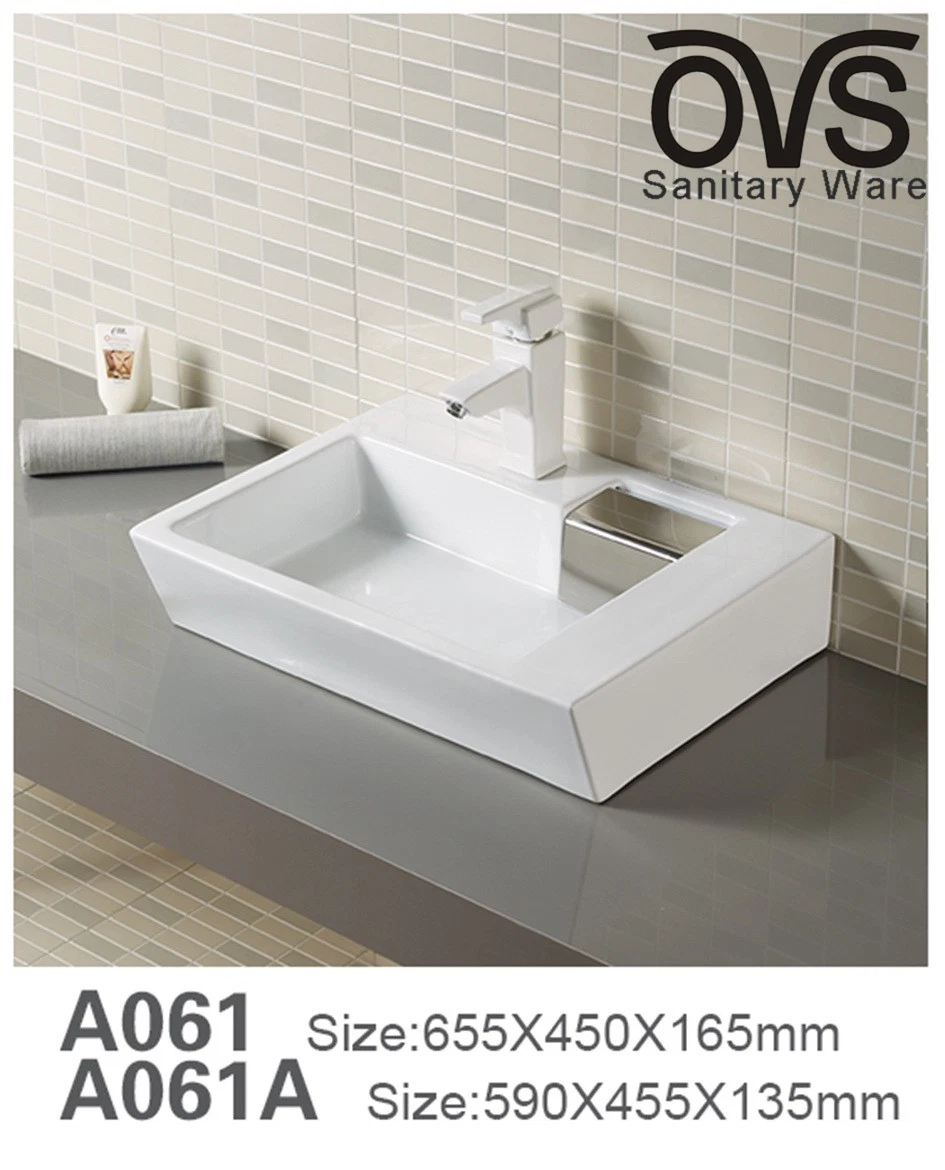 Popular Square Cabinet Basin Faucet Wash Basin Sanitary Ware